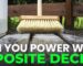 can you power wash composite decking