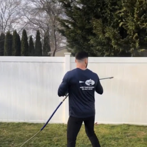 power wash fence - waders power washing